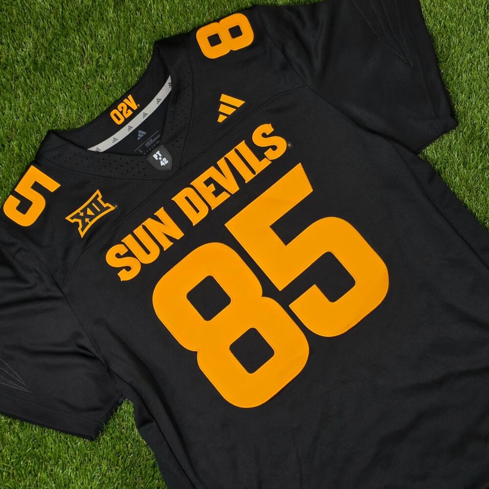 adidas Arizona State Sun Devils Men's Sz Large Football Jersey JM5588 Black New